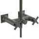 Duscharmatur mit Kreuzgriffen in Magnetic Grey, montiert an einem vertikalen Rohr. Produkt von Ideal Standard, geeignet für die Installation in Badezimmern.
